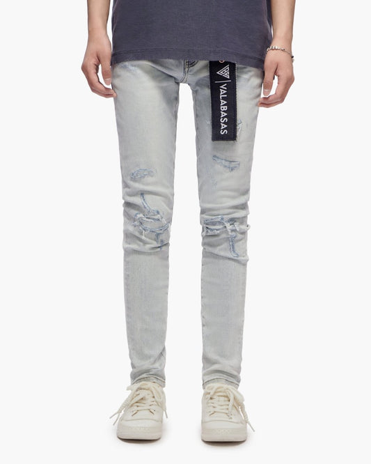 Scimitar Light Blue Wash Skinny Jeans - Valabasas