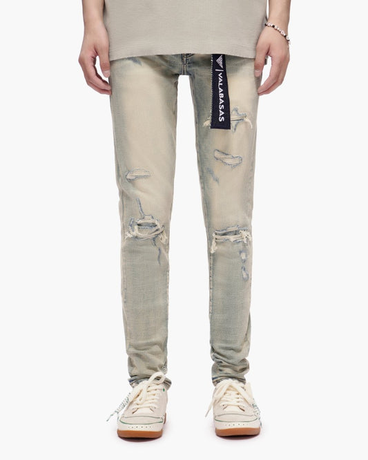 Scimitar Vintage Wash Skinny Jeans - Valabasas