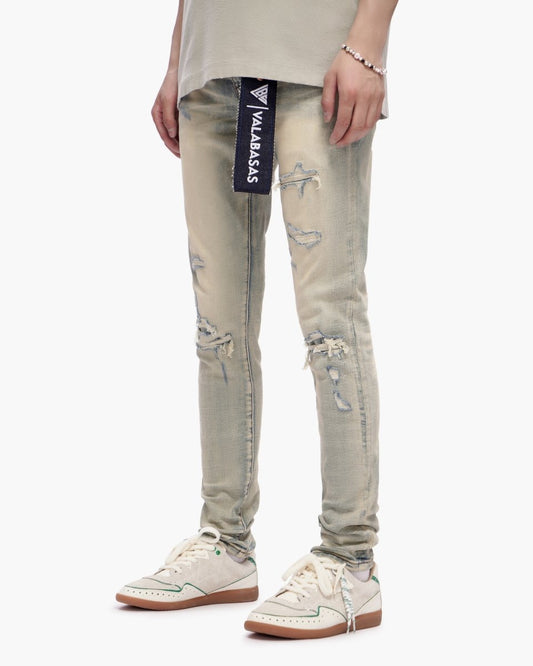 Scimitar Vintage Wash Skinny Jeans - Valabasas