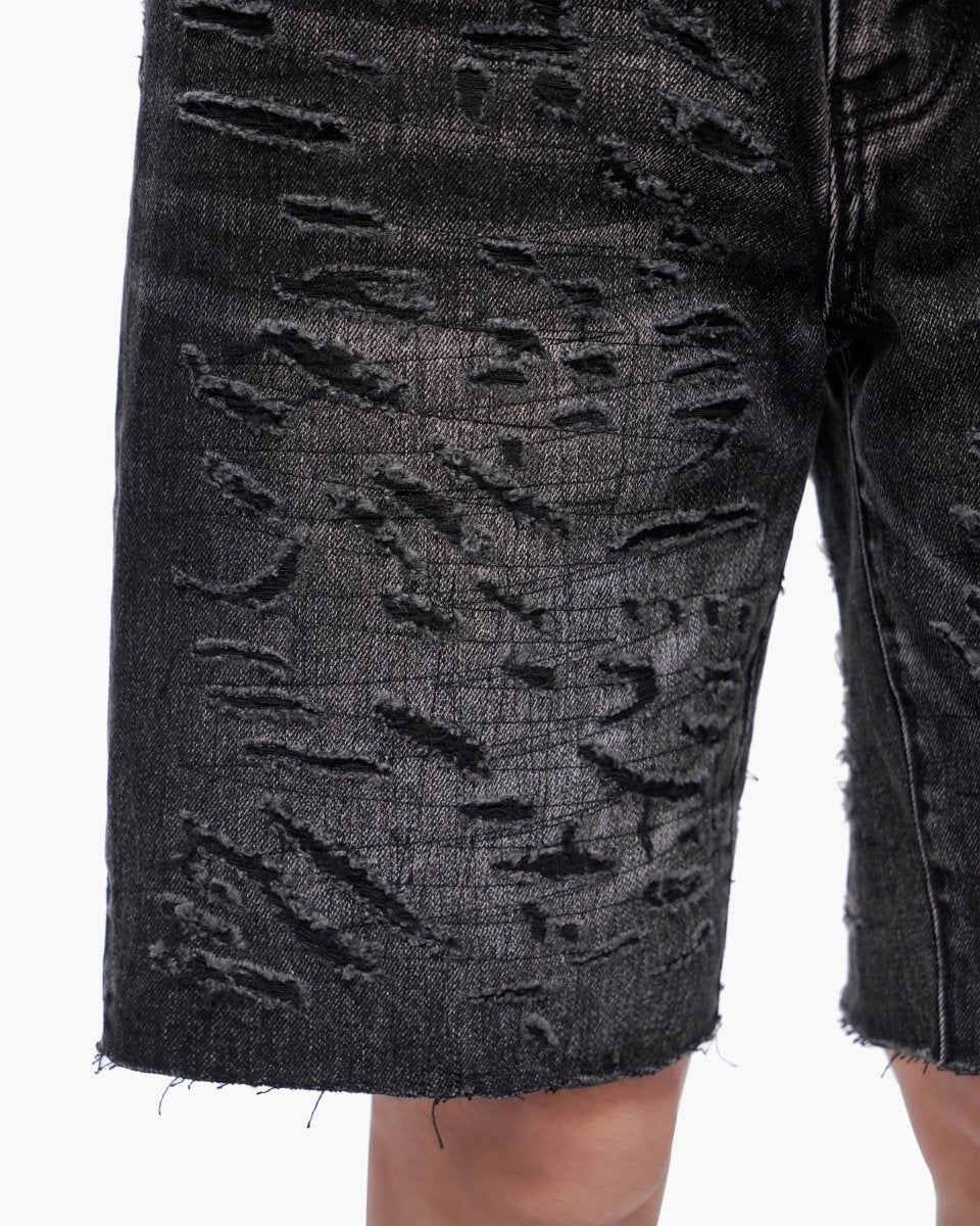 Scrape Shorts Grey Wash - Valabasas