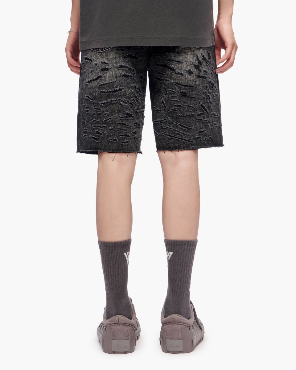 Scrape Shorts Grey Wash - Valabasas