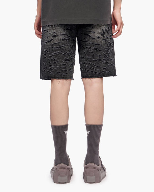 Scrape Shorts Grey Wash - Valabasas