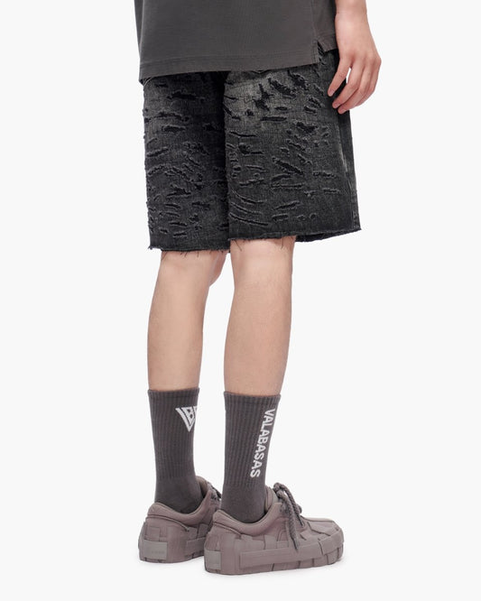 Scrape Shorts Grey Wash - Valabasas