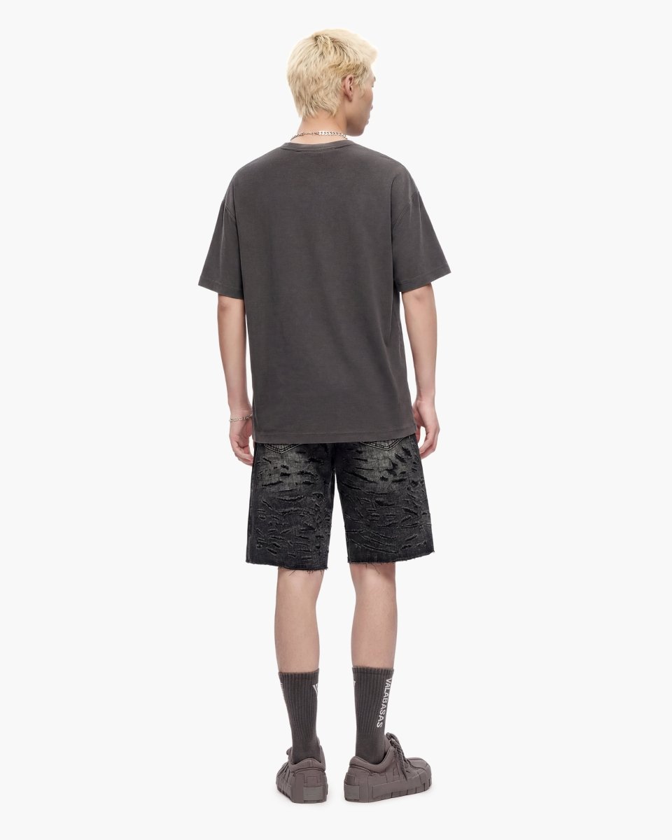 Scrape Shorts Grey Wash - Valabasas