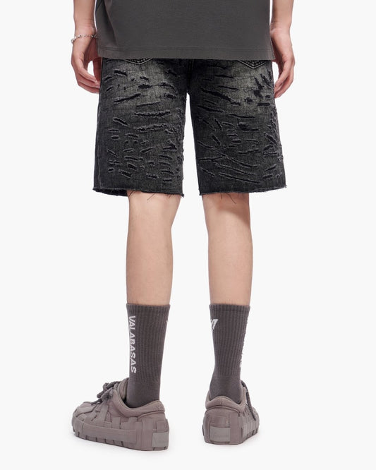 Scrape Shorts Grey Wash - Valabasas