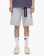 Scrape Shorts Light Blue Wash