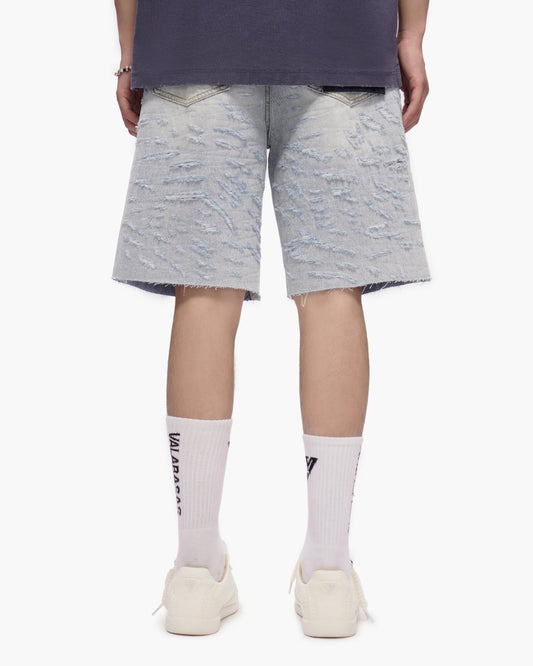 Scrape Shorts Light Blue Wash - Valabasas