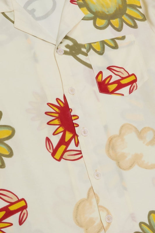 "SCRIBBLES" BUTTON UP MULTI - Valabasas