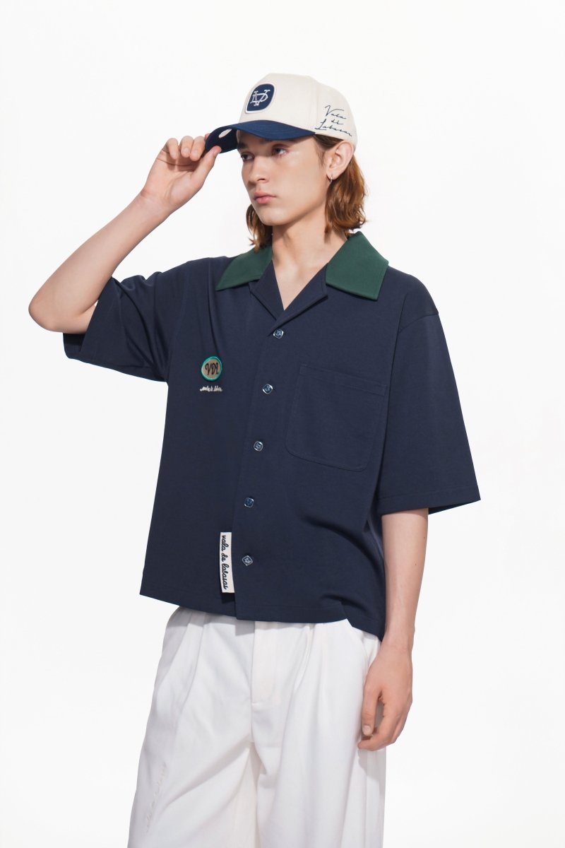 Scuro Button Down – Blue (Cotton Blend) - Valabasas