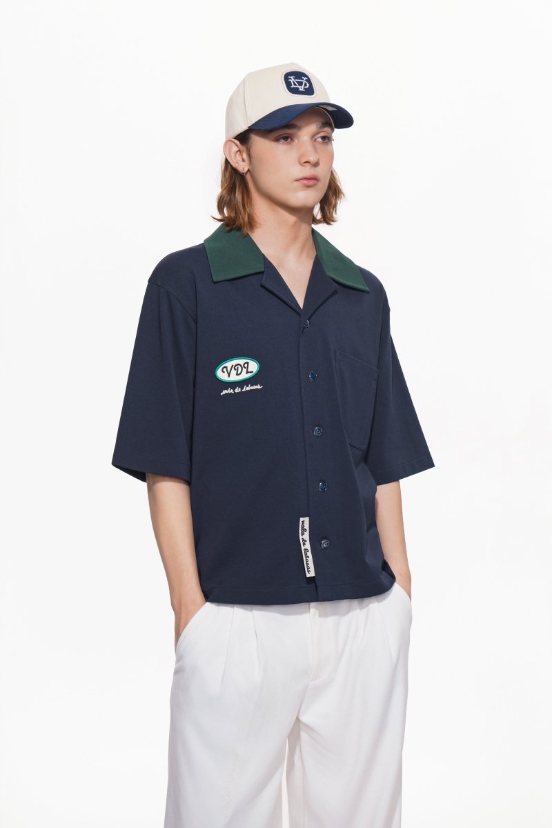 Scuro Button Down – Blue (Cotton Blend) - Valabasas