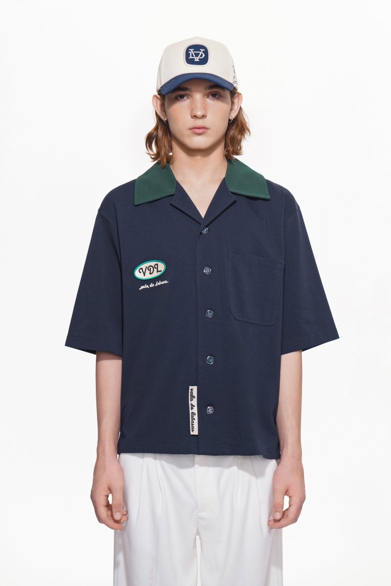 Scuro Button Down – Blue (Cotton Blend) - Valabasas