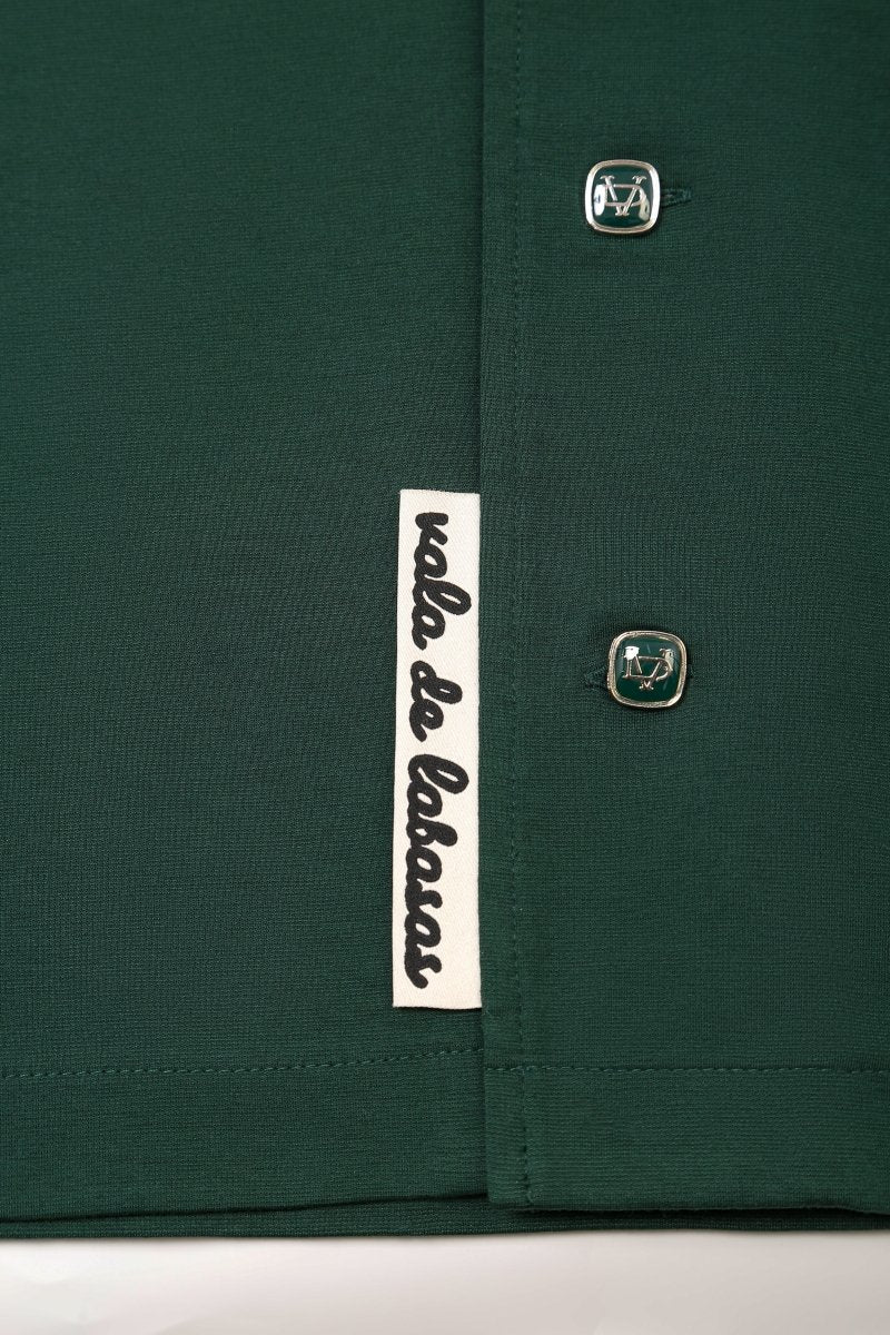 Scuro Button Down – Green (Cotton Blend) - Valabasas
