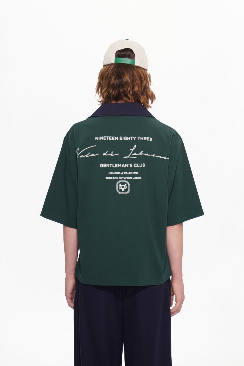 Scuro Button Down – Green (Cotton Blend) - Valabasas