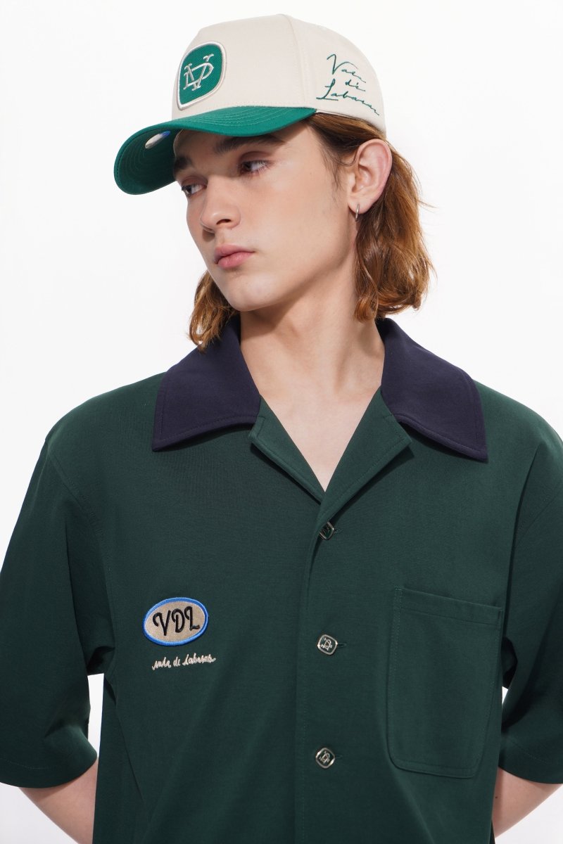 Scuro Button Down – Green (Cotton Blend) - Valabasas