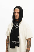Sedge Black Knitted Scarf