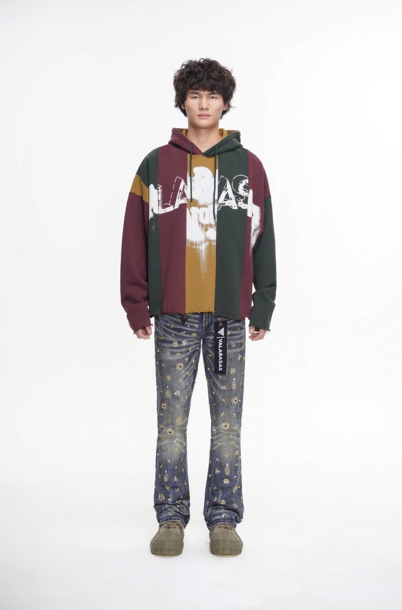 Shea Dark Vintage Blue Stacked Jeans - Valabasas