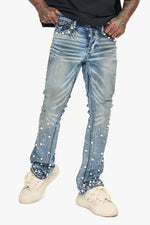 Sheam Dirty Wash Stacked Jean