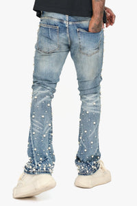 Sheam Dirty Wash Stacked Jean - Valabasas