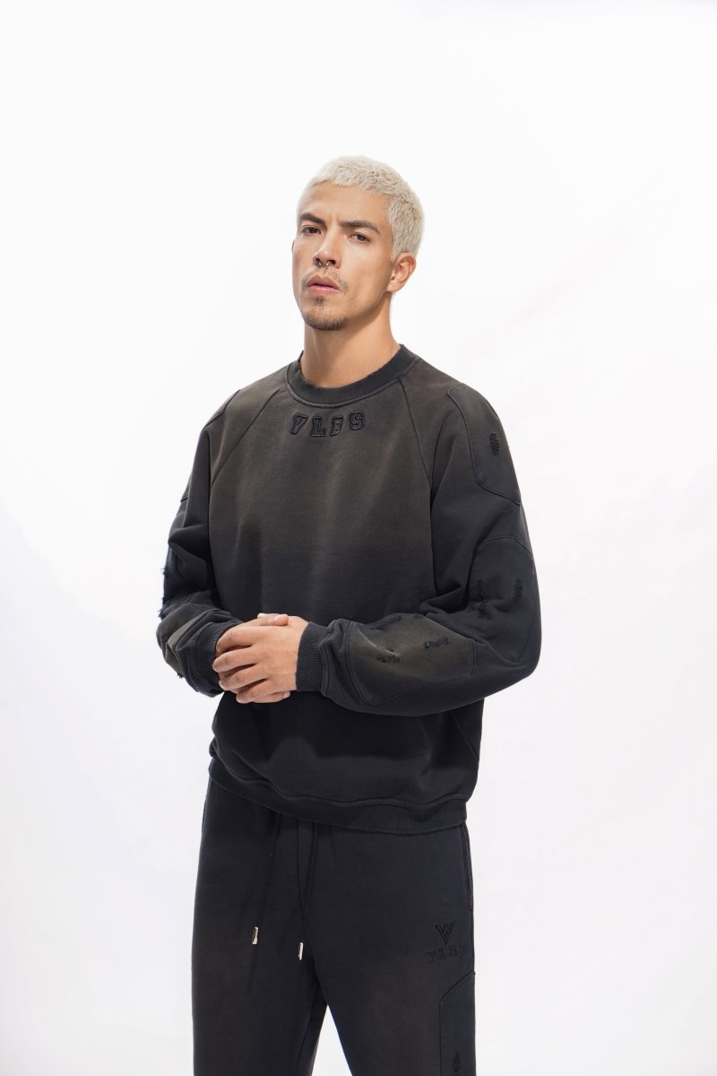 Shield Black Crewneck - Valabasas