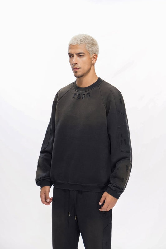 Shield Black Crewneck - Valabasas