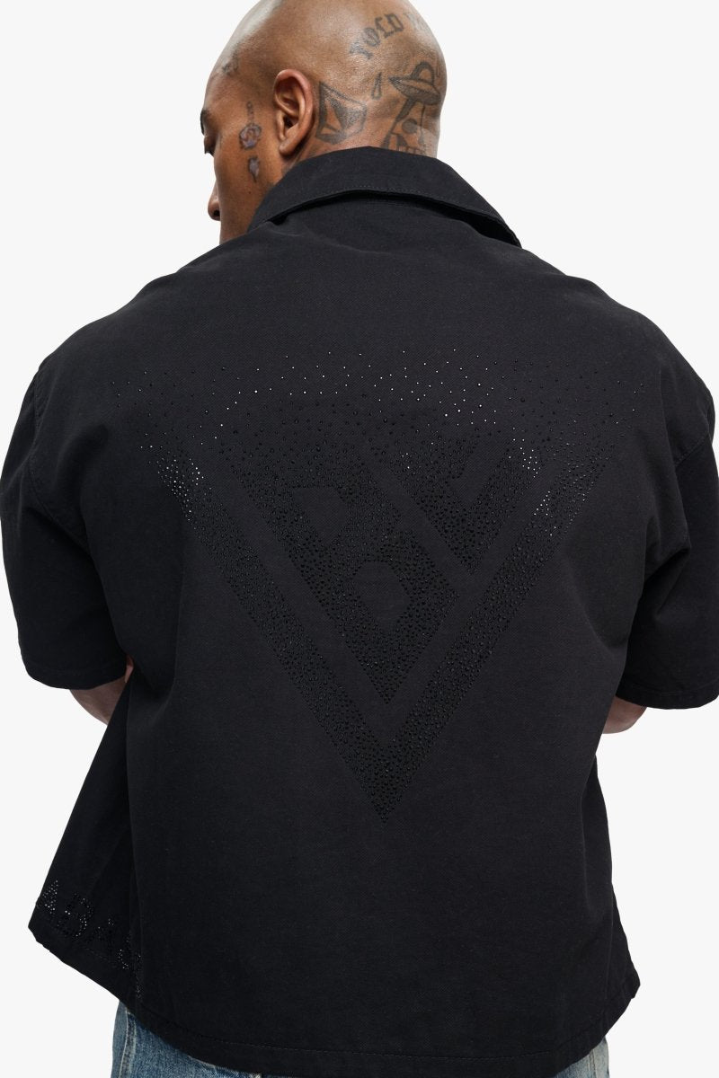 Shine Button Down Black - Valabasas