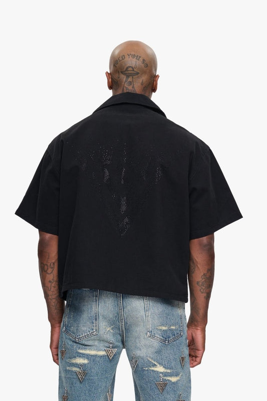 Shine Button Down Black - Valabasas