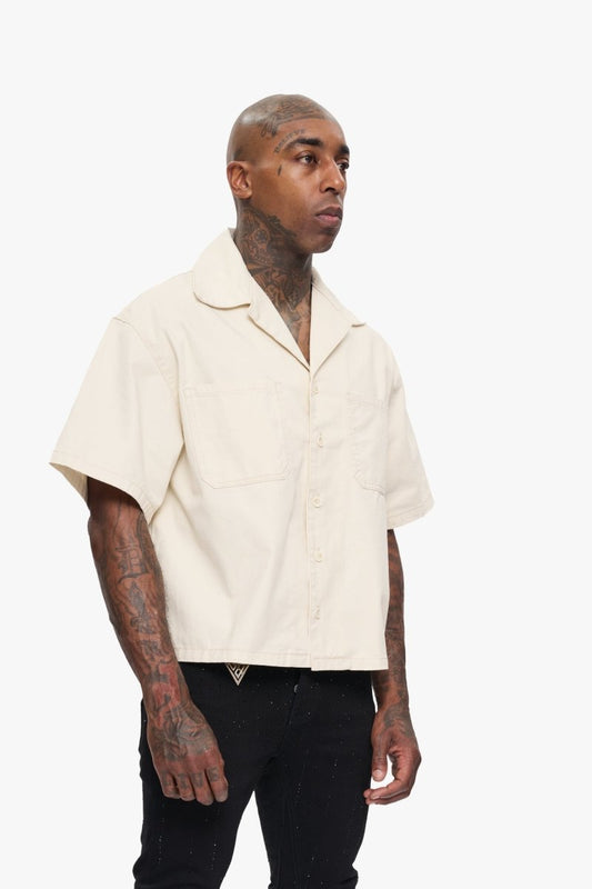 Shine Button Down Cream - Valabasas