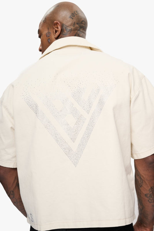 Shine Button Down Cream - Valabasas