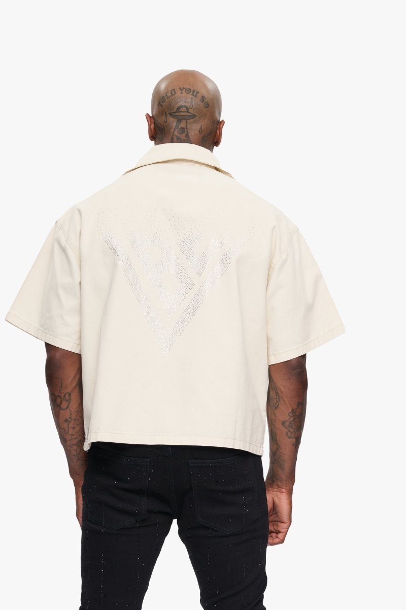 Shine Button Down Cream - Valabasas