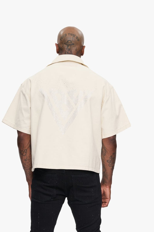 Shine Button Down Cream - Valabasas