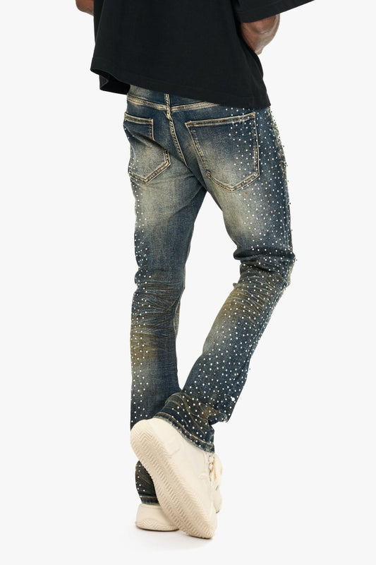 Shine Vintage Dark Blue Stacked - Valabasas