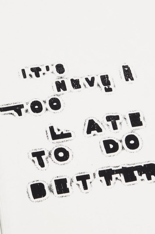 "SHOUT" TEE WHITE - Valabasas