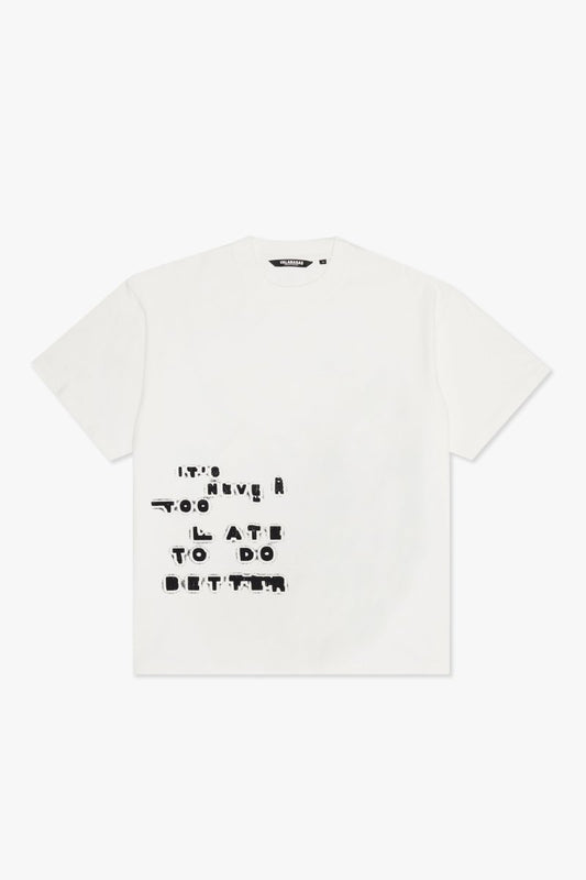 "SHOUT" TEE WHITE - Valabasas