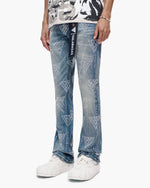 Show Blue Washed Stacked