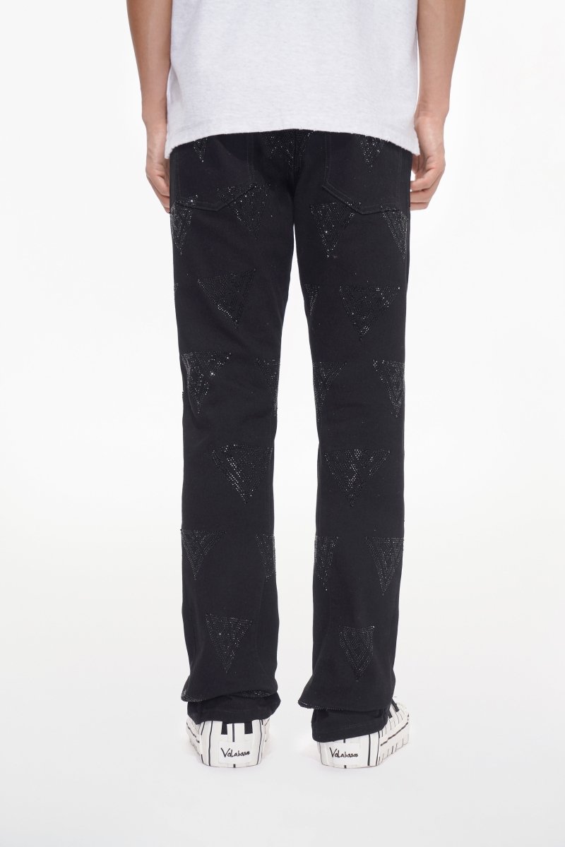 Show Jet Black Stacked Flare - Valabasas