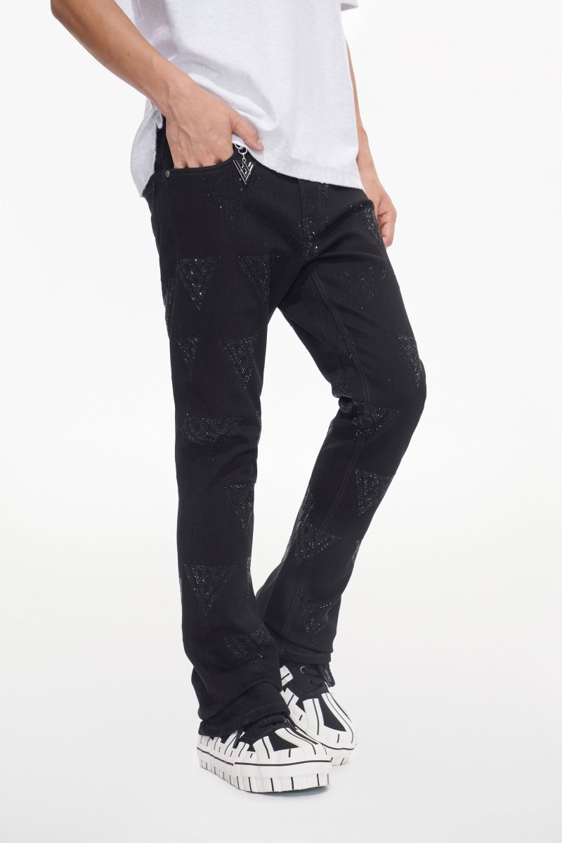 Show Jet Black Stacked Flare - Valabasas