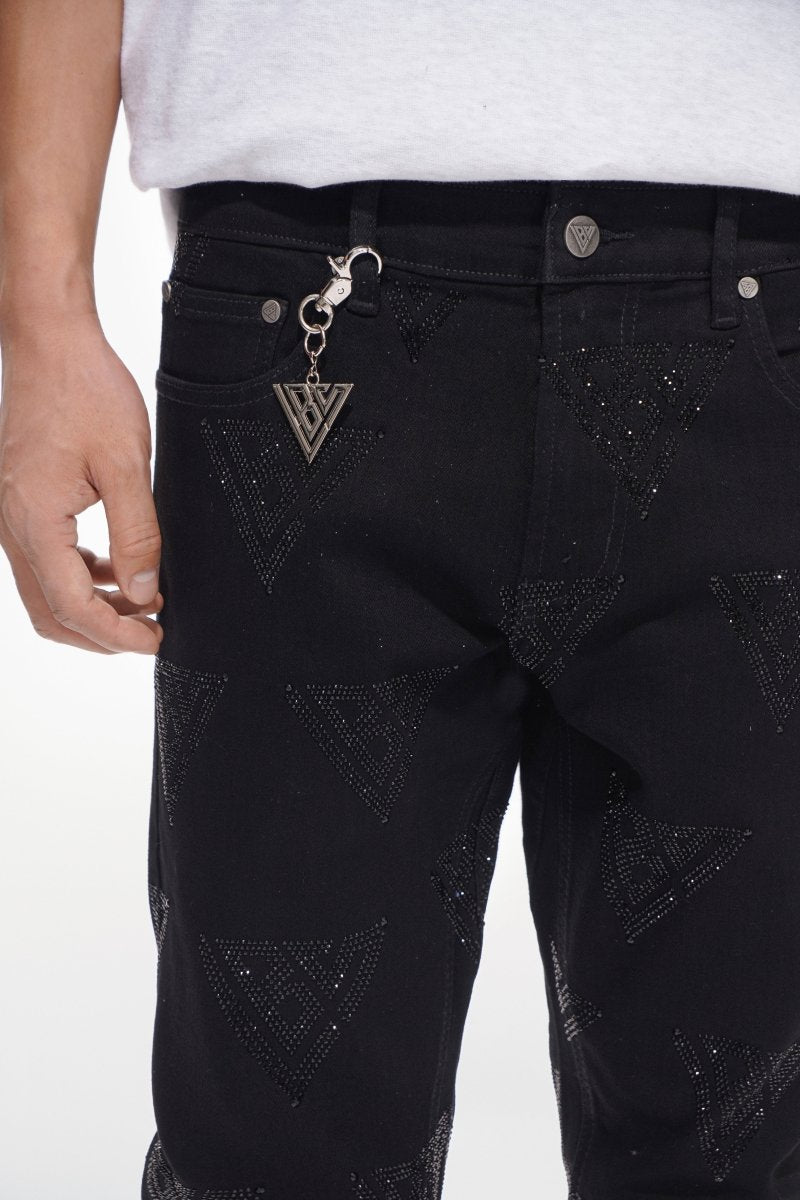 Show Jet Black Stacked Flare - Valabasas