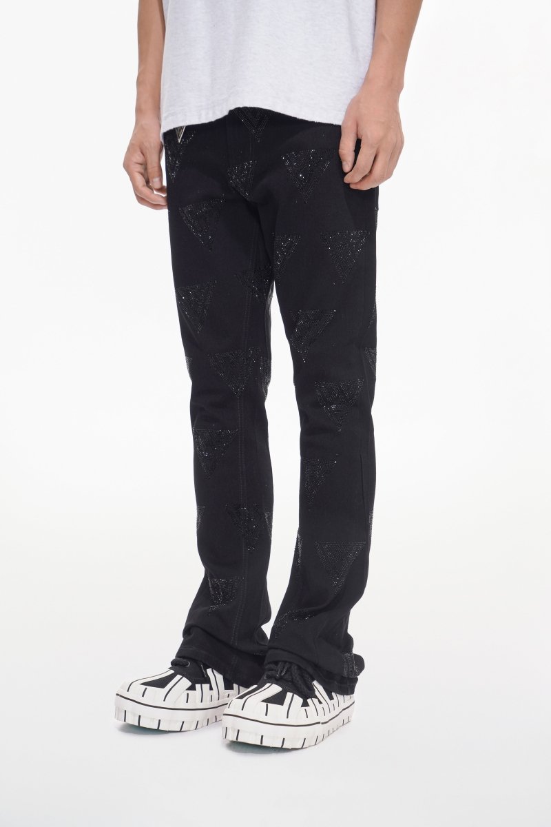Show Jet Black Stacked Flare - Valabasas