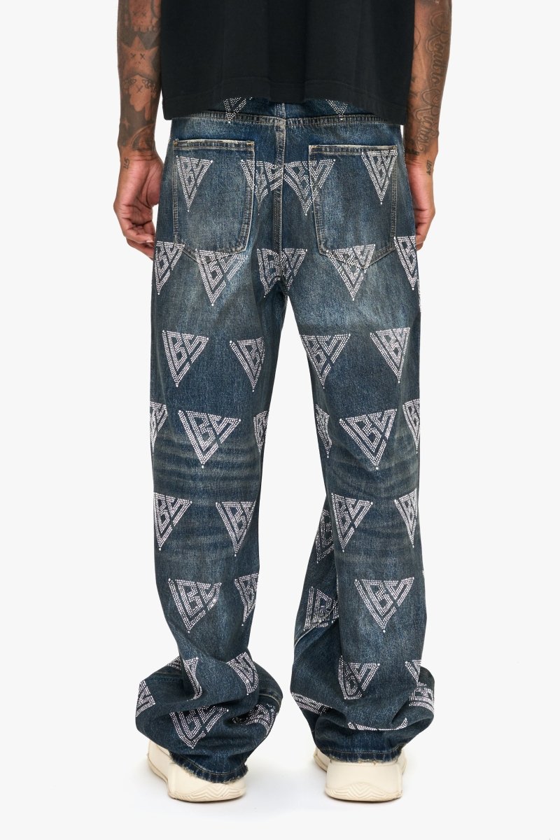 Showing Dark Blue Baggy Jean - Valabasas