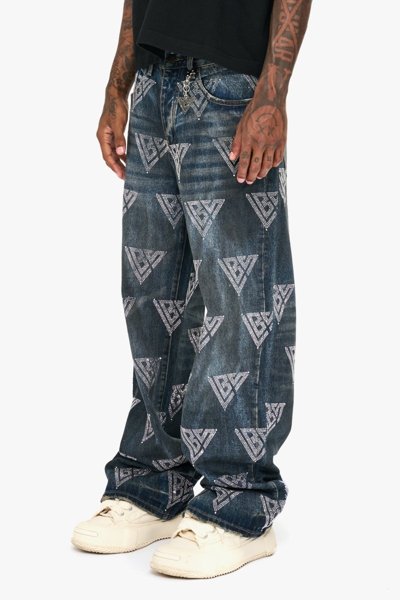 Showing Dark Blue Baggy Jean - Valabasas