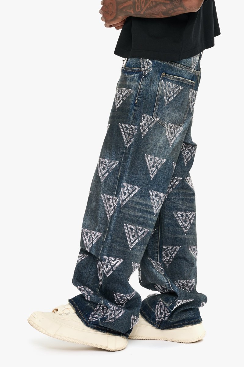 Showing Dark Blue Baggy Jean - Valabasas