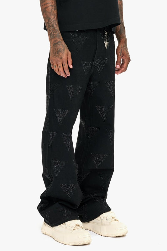 Showing Jet Black Baggy Jean - Valabasas