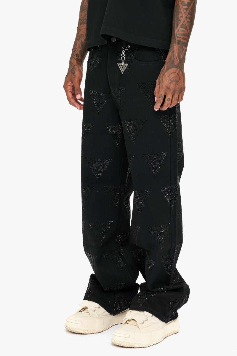 Showing Jet Black Baggy Jean - Valabasas