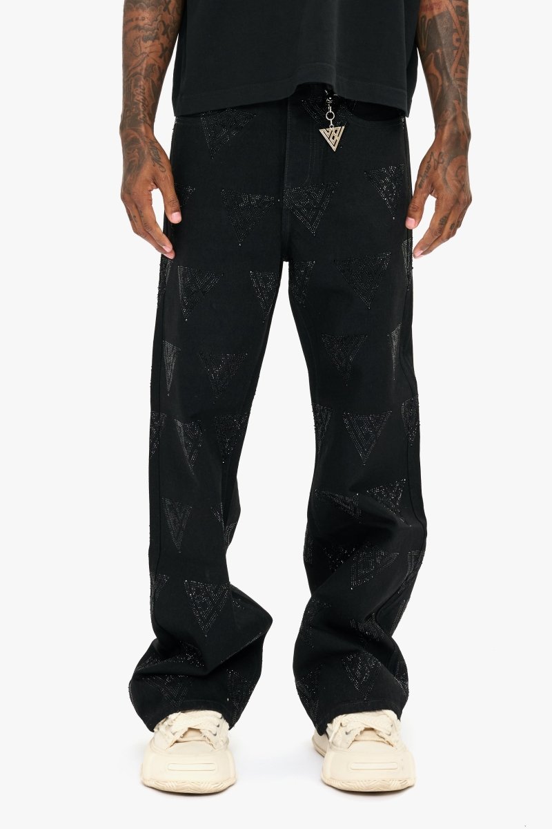 Showing Jet Black Baggy Jean - Valabasas