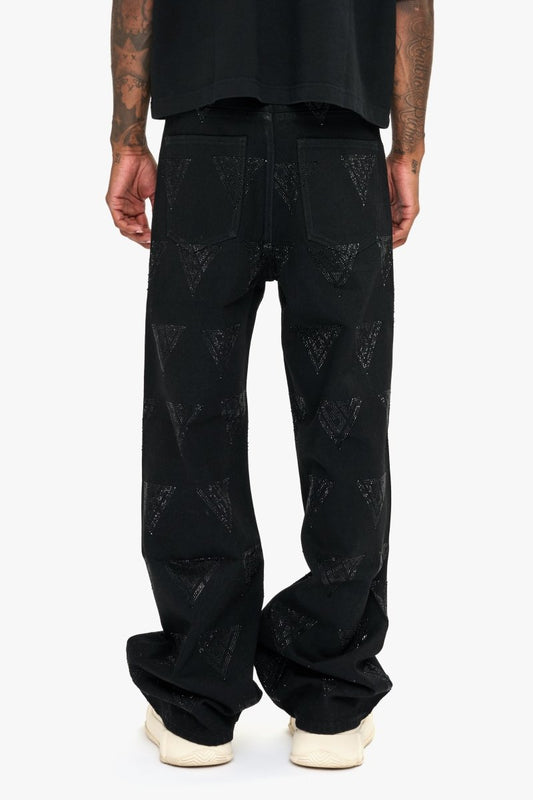 Showing Jet Black Baggy Jean - Valabasas