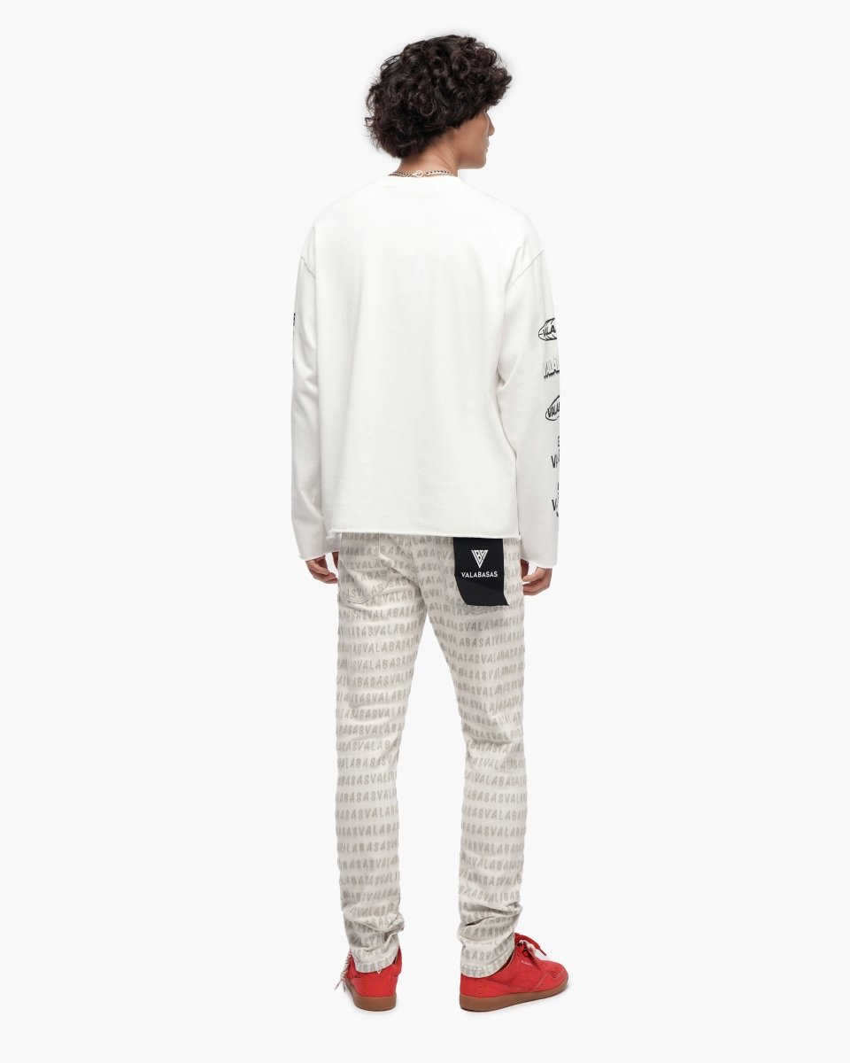 Shy White Long Sleeve T-Shirt - Valabasas