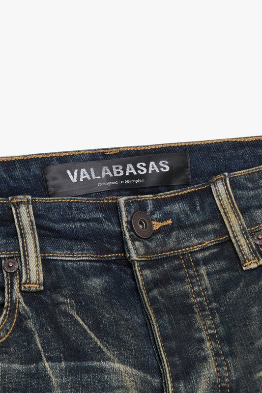 "SIGMA" SKINNY JEAN VINTAGE DARK BLUE - Valabasas