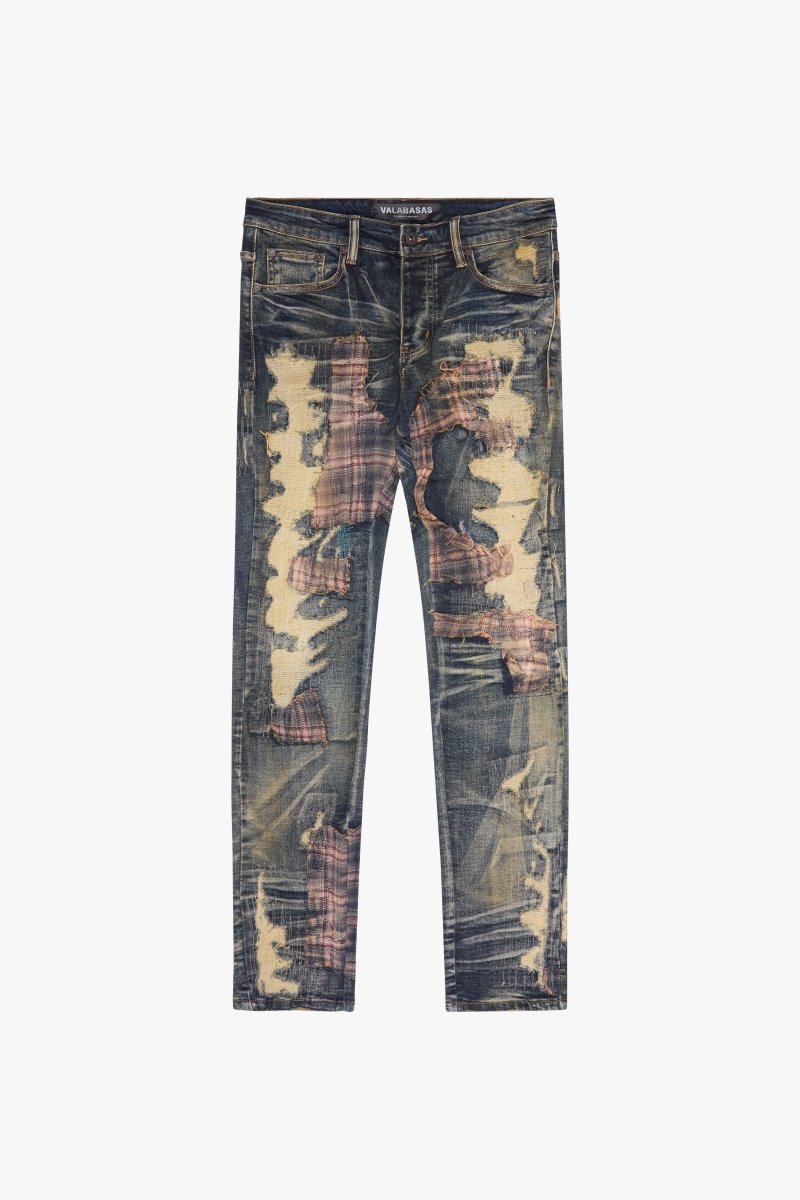 "SIGMA" SKINNY JEAN VINTAGE DARK BLUE - Valabasas