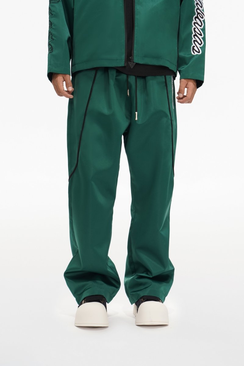 Signal Loose Straight Pants Green - Valabasas
