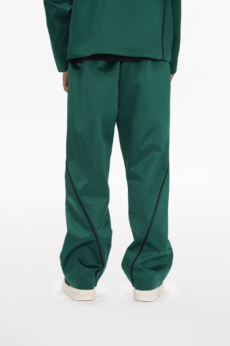 Signal Loose Straight Pants Green - Valabasas